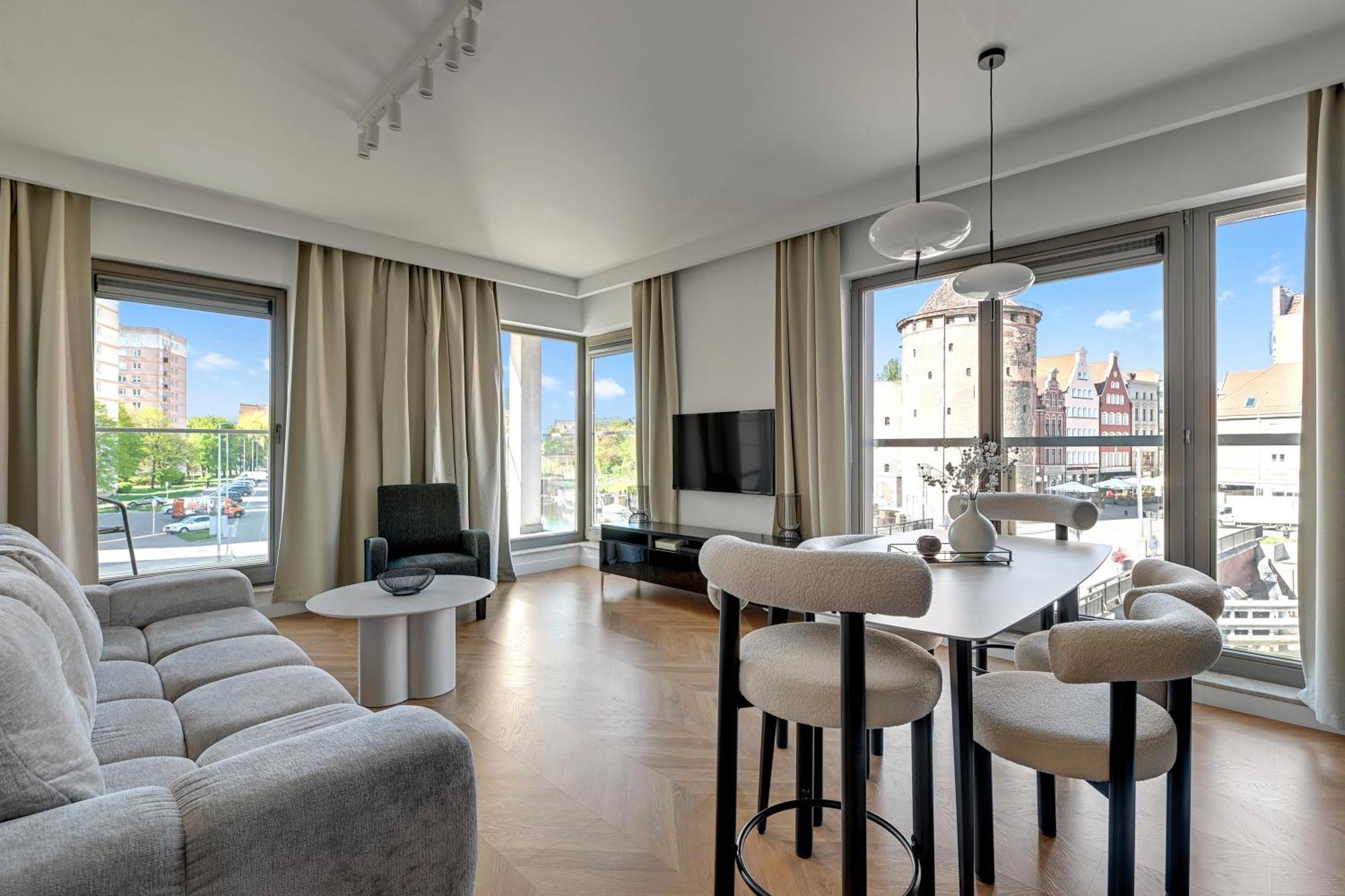 Waterlane Riverside - Spa, Pool, Gym & Parking By Downtown Apartments Gdańsk Extérieur photo