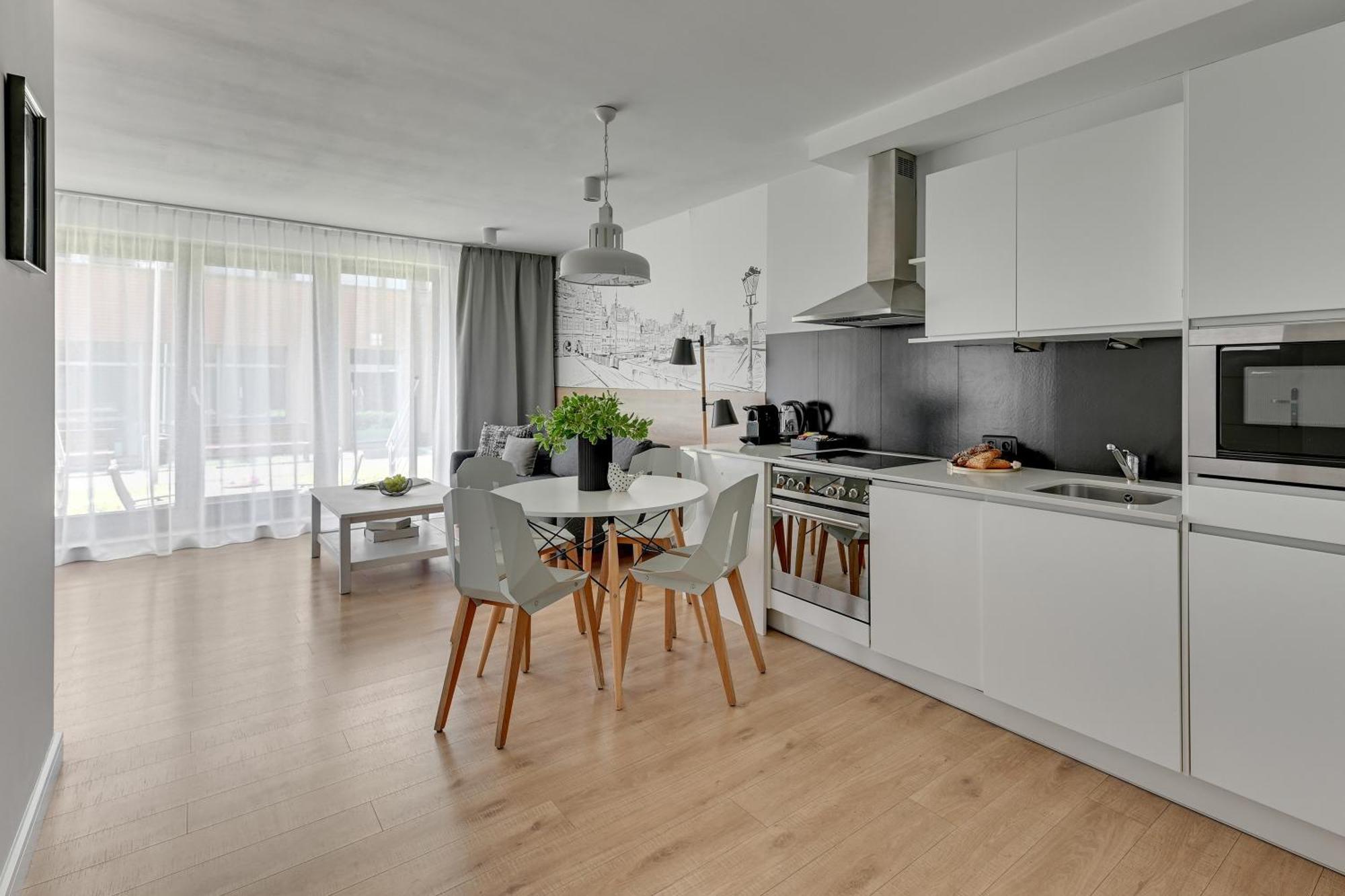 Waterlane Riverside - Spa, Pool, Gym & Parking By Downtown Apartments Gdańsk Chambre photo