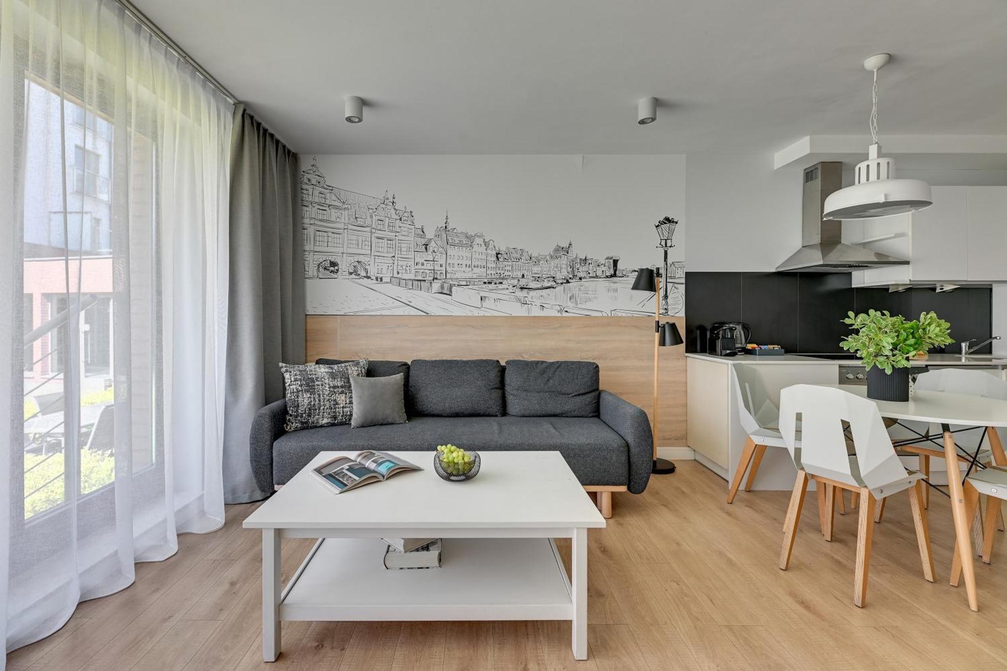 Waterlane Riverside - Spa, Pool, Gym & Parking By Downtown Apartments Gdańsk Chambre photo